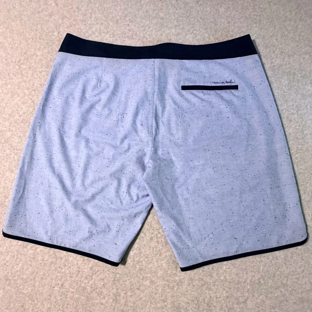 Travis‎ Mathew Mens Eco Collection Heather Bel Air Blue Yucatan Board Shorts 40